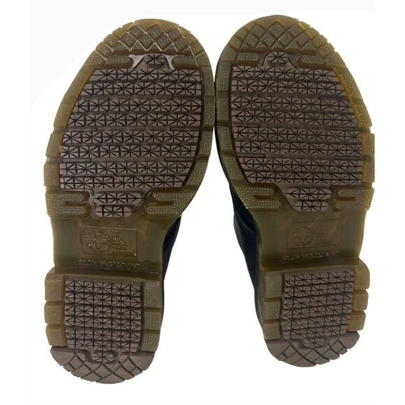 Dr. Martens Air Wair Black Leather Lace Up Ankle Combat Cushioned Boots US 6 New - Picture 8 of 10